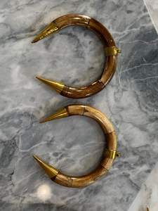 Collar con Colgante de Hueso de Búfalo Natural Pulido a Mano, Estilo Amor, 100% Natural, Color Personalizado, de la India - Product Image 4