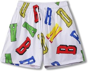 Shorts de sport pour hommes 2025 tendance, en maille sublimée, séchage rapide, pour la gym, l'été, le fitness, décontractés et respirants - Product Image 1