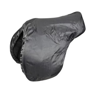 Housse de selle de cheval anglaise en polaire douce et coton, confortable, brodée avec logo personnalisé, équitation, simplement pratique - Product Image 1