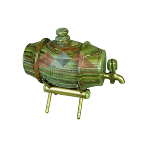 Réservoirs ovales portables en onyx de qualité supérieure, fabriqués à la main, multicolores, certifiés ISO, designs uniques en pierre naturelle, matériaux organiques pour la maison - Product Image 1