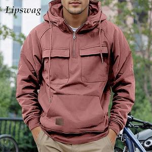 Sudadera con capucha personalizada de fábrica con estampado de calavera, estilo hip hop, holgada, informal, nueva, con bolsillos y forro polar para hombre - Product Image 1