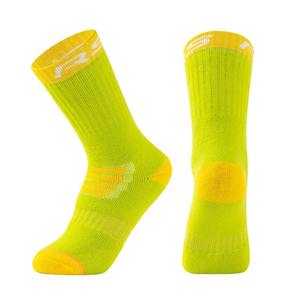 Custom Athletic Crew Sport <b>Socks</b> for Men Women Colorblock Design Cushioned <b>Heel</b> & Toe Breathable Cotton for Training & Running - Product Image 3
