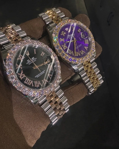 Nouveauté Montres HipHop de haute qualité en diamant moissanite noir glacé avec date automatique et clarté VVS pour hommes et femmes, très vendues - Product Image 2