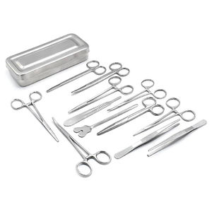 Ensemble d'instruments de micro-chirurgie en acier inoxydable de 13 pièces Source d'alimentation manuelle Outils chirurgicaux mineurs dans une boîte Kit de chirurgie - Product Image 6