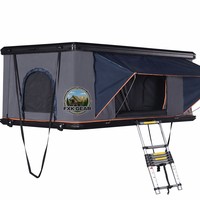 Nouvelle tente de toit pour Jeeps et fourgonnettes - Entièrement fermée, support vertical, résistante à la pluie, utilisation tout-terrain, pour 1-2 personnes, modification de véhicule