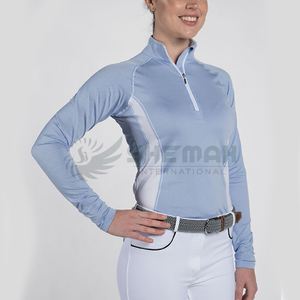Chemise d'équitation à compression de qualité supérieure Couche de base thermique conçue pour un confort maximal dans les environnements équestres exigeants - Product Image 1