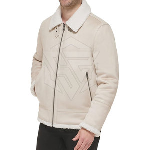 Chaqueta de Piel de Oveja de Alta Calidad Personalizada para Hombre, Chaqueta de Invierno con Forro de Piel de Oveja Genuina, Ecológica, Transpirable y Resistente al Viento - Product Image 1