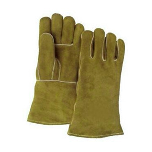 Guantes de Soldadura de Piel de Vacuno de Primera Calidad, Resistentes a la Abrasión, al Calor y a las Llamas, para Barbacoa - Product Image 5