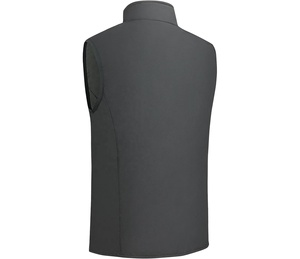 Gilet sans manches personnalisé avec logo, respirant, imperméable, coupe-vent, avec doublure en polaire, veste de travail classique, gilet softshell pour homme - Product Image 4