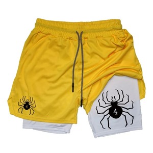 Spider Print 2 in 1 Running <b>Shorts</b> for <b>Men</b> Gym Workout Performance <b>Shorts</b> with Phone Pocket <b>Towel</b> Loop Sports wearr - Product Image 5