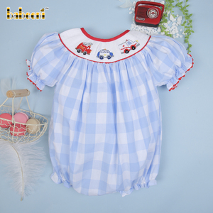 Mono de Invierno para Bebé Niña con Estampado Zigzag Rojo, Mangas Cortas, 100% Algodón, Cierre de Botones - BB3029 - Product Image 4