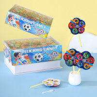 Heetverkopende kleurrijke kleine windmolen chocoladekoekjesbeker met leuke jam om in te dompelen, inclusief klein lepeltje, interactief kindersnack cadeau