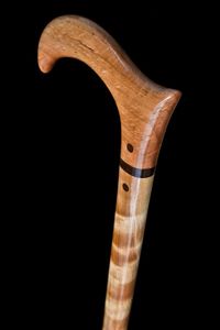 Standard International-Canne en bois ajustable avec nœuds multiples, bâton de marche en bois solide pour les aînés - Product Image 2