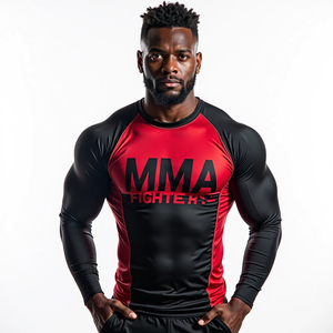 Get Get Rash Guards Vente en gros MMA Get Apparel Équipement d'entraînement sublimé pour Gym Sports de combat et entraînement Get - Product Image 2