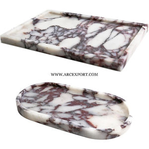 Bandeja de mármol hecha a mano de nuevo diseño al por mayor sin mango, suministros de fabricante, bandeja de servicio de mesa de mármol pulido de alta calidad - Product Image 4