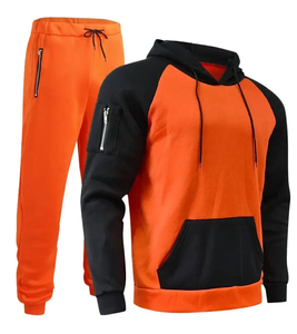 Vente en gros OEM vêtements de sport personnalisés pour hommes survêtements haute qualité 95% polyester 5% spandex tissé extensible dans les quatre sens deux poches hiver - Product Image 1