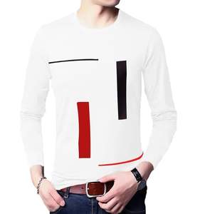 Camiseta de Manga Larga para Hombre, Estilo Vintage, Estampada, Tejida, Ecológica, Tendencia Urbana, Moda de Verano, Venta al Por Mayor - Product Image 1