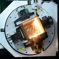 Máquina de Corte Láser de Fibra CNC de 5 Ejes y 12kW de Alta Potencia Golden Laser, Estructura de Acero Resistente, Yaskawa AI Hiwin High