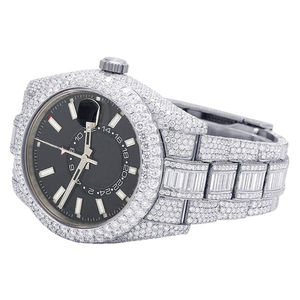 New Arrival Latest Original Leb Grown Diamond <b>Wrist</b> <b>Watch</b> Featuring With Stainless Steel Luxury Design Fashionable Jewelry - Product Image 3