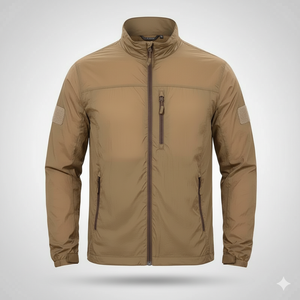 Men's Slim Thin Lightweight Breathable <b>Waterproof</b> Summer Bomber Jacket Hood Zipper Formal Outdoor <b>Sunscreen</b> Mountaineering - Product Image 4