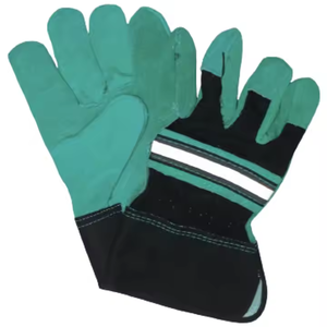 ถุงมือทำงานหนังวัวแยกสำหรับผู้ชายถุงมือป้องกันมือและรอยถลอกดีไซน์ใหม่ - Product Image 5