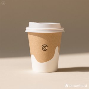 Gobelet en papier personnalisé écologique avec couvercle 8 oz 100 paquets jetables et élégants - Product Image 3