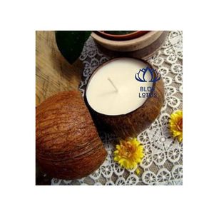 Lavender Flavor <b>Candle</b> Bowl <b>Coconut</b> - Product Image 3