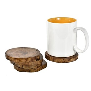 Posavasos Redondos de Nogal Premium, Elegantes Tapetes de Mesa de 5mm/3mm de Grosor, Protección con Estilo, Diseño Contemporáneo, Ecológicos y Hechos a Mano - Product Image 4