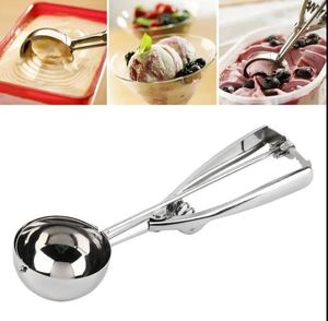 Cuchara de helado de forma redonda de acero inoxidable de calidad superior, cuchara para helado, accesorio para tienda de helados de restaurante, logotipos personalizados - Product Image 5