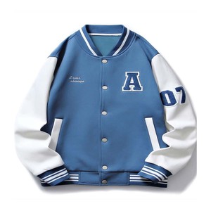 Personalizado Chenille bordado béisbol Varsity chaqueta manga lana Letterman chaqueta de cuero de invierno - Product Image 5