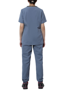 Tenues médicales en denim tricoté léger de qualité supérieure, sur mesure, durables, respirantes, confortables et de haute qualité pour les professionnels - Product Image 3