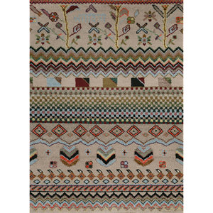 Alfombra Geométrica de Lana Tejida a Mano para Sala de Estar, Alfombra Rectangular de Gran Tamaño, Modelo 3D, Le-118 - Product Image 1