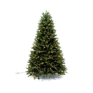Sapin de Noël artificiel en épicéa givré avec lumières LED blanc chaud, économe en énergie, pré-éclairé, décoration de vacances - Product Image 3