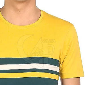 Último diseño de camisetas de color personalizado para hombres de secado rápido y tela suave 100% cuello redondo de algodón para uso en exteriores - Product Image 6