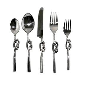 Ensemble de couverts en acier inoxydable avec design en métal noir ensemble de couverts de luxe en acier miroir vaisselle décor de mariage inde - Product Image 6