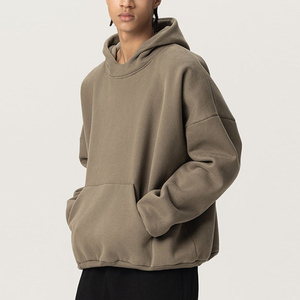 Sudadera con Capucha Extra Grande, 100% Algodón, Personalizada OEM, Unisex, Corte Holgado, Hombros Caídos, Forro Polar de Invierno, Ecológica - Product Image 1