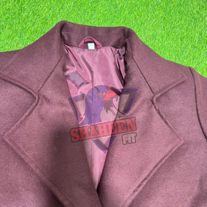 Manteau long en laine pour femme, style vintage personnalisé, col rabattu, double boutonnage, ceinture, poches latérales, chaud et élégant - Product Image 6