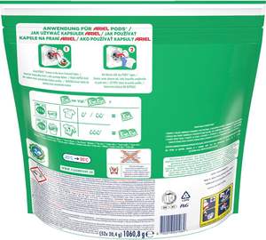 Detergente para Ropa Ariel Todo en 1 en Cápsulas, 104 Lavados, Color, Eliminación Poderosa de Manchas en Solo 1 Lavado - Product Image 3