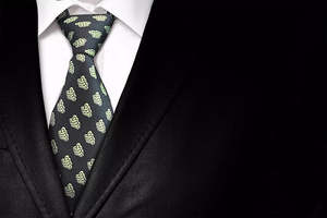 Logotipo personalizado hecho a mano hombres moda corbata masónica Regalia 100% seda Color sólido corbata masónica - Product Image 3