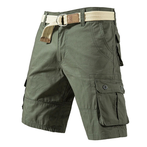 Vente en gros 2024 Short cargo d'été en coton pour hommes avec logo personnalisé OEM Streetwear anti-rides décontracté pour hommes avec plusieurs poches - Product Image 2