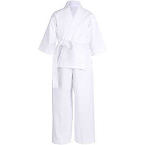 Weißer Judo-Gi Anzug 100% Baumwolle Unisex Erwachsene Atmungsaktiv Schnelltrocknend 240g Einteiliger Kampfsportanzug Normale Passform - Product Image 3
