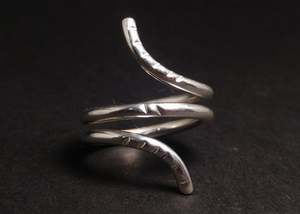 Anillos en espiral al por mayor de fábrica, anillos de diseño clásico de Plata de Ley 925, anillos de joyería de moda, joyería de plata Vintage - Product Image 2