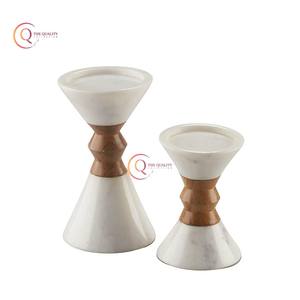 Latest Collection Super Quality Decorative White <b>Marble</b> <b>Candle</b> Holder for Home Decoration Unique <b>Candle</b> Jar Handmade Tabletop - Product Image 1