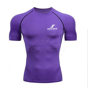 Combinaison de compression unisexe de haute qualité Vêtements d'entraînement respirants sur mesure avec couleurs et logo personnalisés Service OEM - Product Image 5