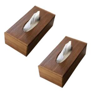Porte-mouchoirs en bois massif de haute qualité porte-mouchoirs en bois décoratif pour intérieur minimaliste maison bureau et restaurant - Product Image 3