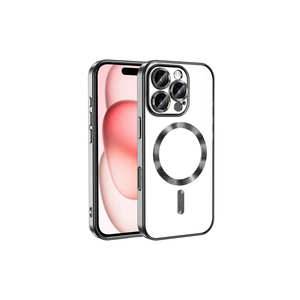 Coque en silicone Netzy Luxury pour chargement sans fil MagSafe pour iPhone 16 Pro, protection anti-traces de doigts pour l'appareil photo, SAFA Demre Cover - Product Image 1