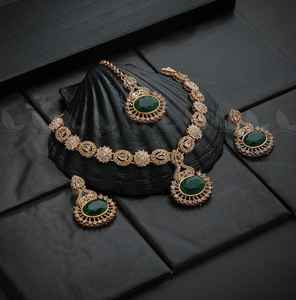 Multiple Vintage India Wholesalers on Wedding Accessories Bridal Fashion Necklace Earrings Jewelry for Women - Product Image 2