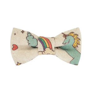 Atacado Mágico Unicórnio Rainbow Star Dog Bow Tie Ajustável Algodão Pet Bowtie para Coleiras Arneses Leads S M L - Product Image 3