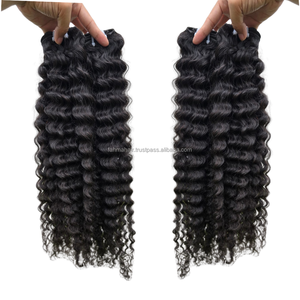 Extensions de cheveux bouclés de luxe, 100% cheveux humains vierges Remy, cuticules alignées, sans nœuds, trame fine, qualité supérieure - Product Image 1