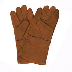 Gants de sécurité en cuir de vachette fendu résistant à la chaleur élevée gants de sécurité anti-incendie fonction anti-feu Protection des mains pour le soudage - Product Image 5